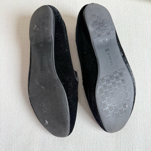 Birdies The Starling Black Velvet Loafers 7.5
